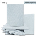 Polyester Felt Acoustic Panels 6 Pack - Self-Adhesive Sound Absorbing Wall Panels for Home Office & Studio